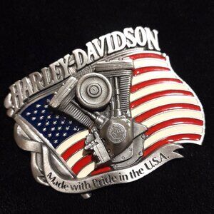 Vintage 1991 Harley Davidson Belt Buckle Baron USA H401